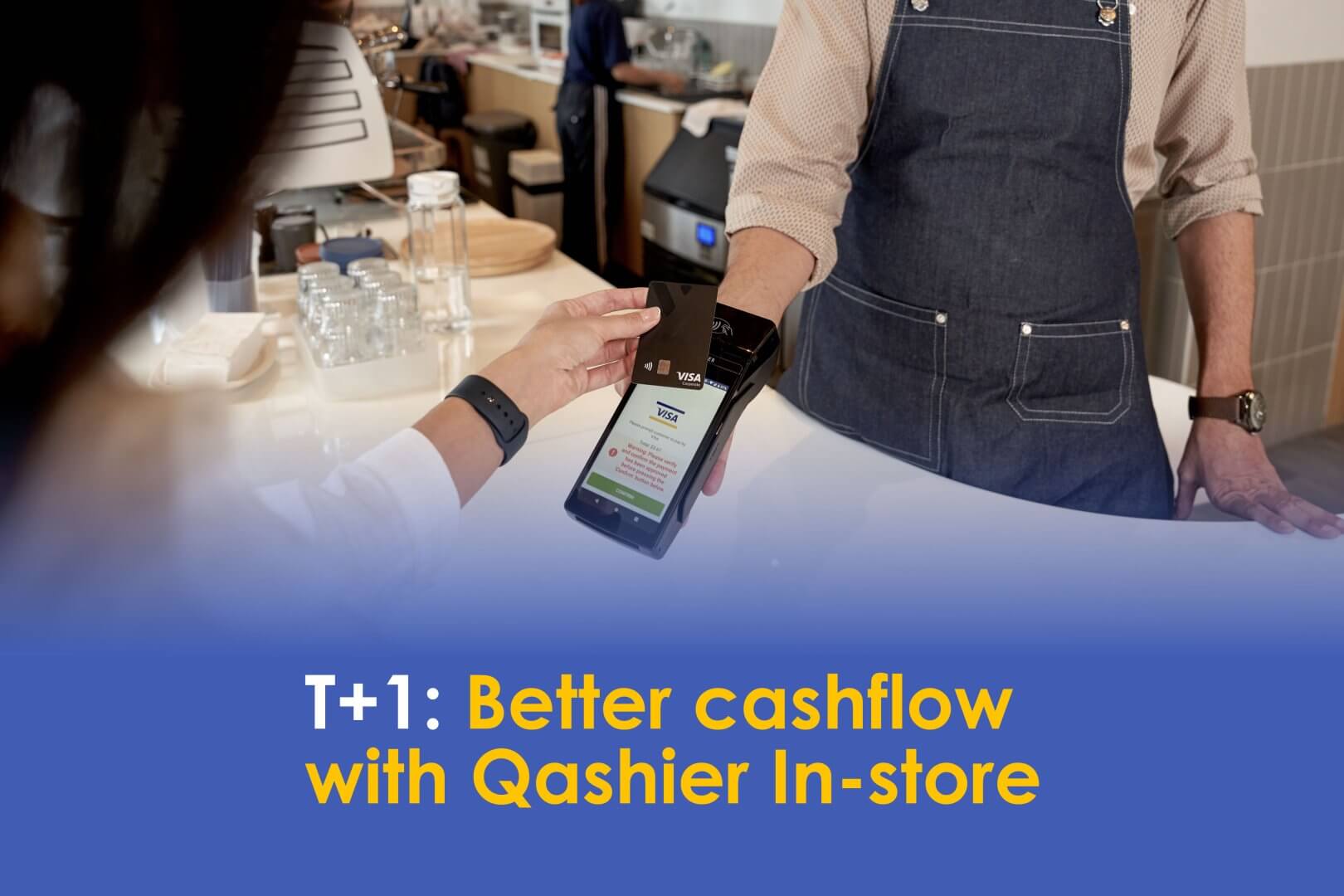 T+1: Better cashflow with Qashier In-store